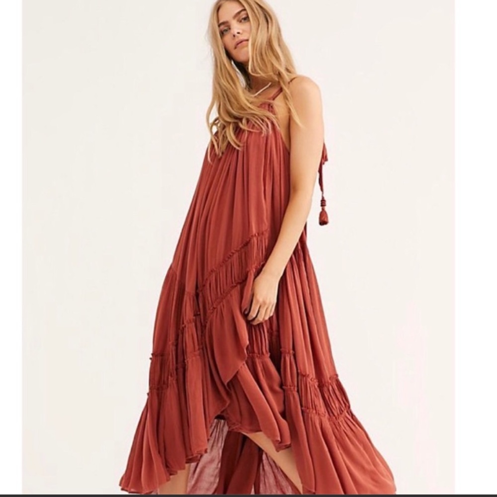 FREE PEOPLE BARE IT ALL MAXI DRESS XS